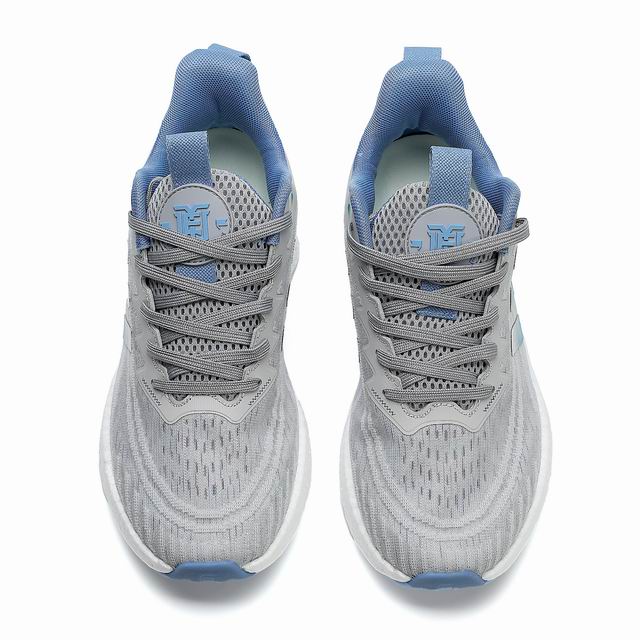 West Boost Ultra-light Running Shoes Grey Blue For Men and Women-3